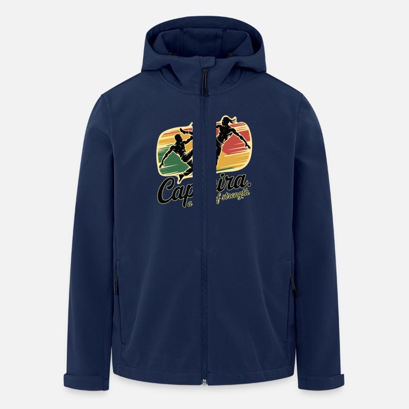 CAPOEIRA - Recycelte Männer Softshell-Jacke Discoverer von Stanley/Stella - Navy