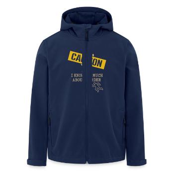 Murderino Fan Forensic Humor - Recycelte Männer Softshell-Jacke von Stanley/Stella - Navy - Vorne - AI Model Male 185 light (185cm)
