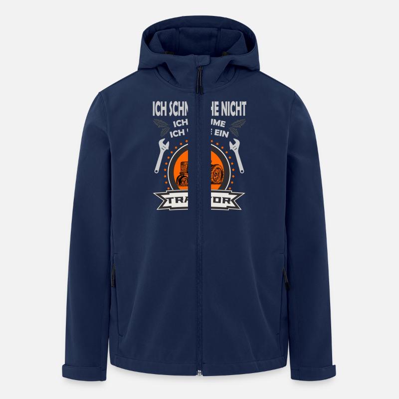 Traktor - Recycelte Männer Softshell-Jacke von Stanley/Stella - Navy