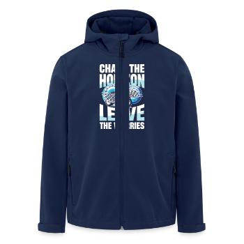 Chase The Horizon Leave The Worries Motorrad - Recycelte Männer Softshell-Jacke von Stanley/Stella - Navy - Vorne - AI Model Male 185 light (185cm)