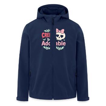 Kawaii Horreur Effrayant Mignon Pastel Goth Doux Effrayant - Veste softshell homme en polyester recyclé Stanley/Stella - marine - Devant - AI Model Male 185 light (185cm)