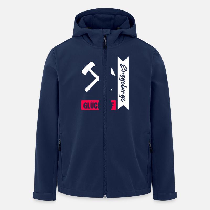 Erzgebirge Bergmann Gruss - Recycelte Männer Softshell-Jacke von Stanley/Stella - Navy