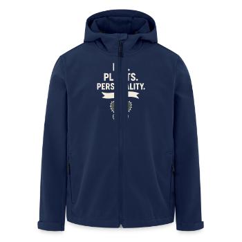 Tattooed plant lover plant mom - Men’s Recycled Softshell Jacket by Stanley/Stella - navy - Front - AI Model Male 185 light (185cm)