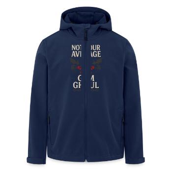 Goth Gym Sombre Fitness Alternative Training Gothique - Veste softshell homme en polyester recyclé Stanley/Stella - marine - Devant - AI Model Male 185 light (185cm)