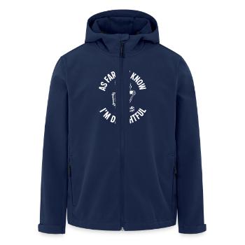 As far as I know I'm delightful! Sarkasmus - Recycelte Männer Softshell-Jacke von Stanley/Stella - Navy - Vorne - AI Model Male 185 light (185cm)