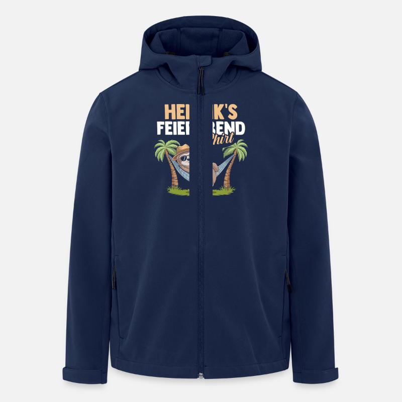 Sloth Henrik - Men’s Recycled Softshell Jacket by Stanley/Stella - navy
