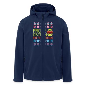 Ugly Easter hässliche Ostern Ostergeschenk - Recycelte Männer Softshell-Jacke von Stanley/Stella - Navy - Vorne - AI Model Male 185 light (185cm)