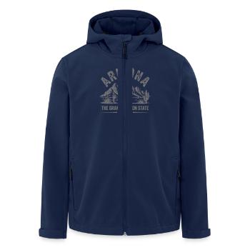 Arizona Mountains - Men’s Recycled Softshell Jacket by Stanley/Stella - navy - Front - AI Model Male 185 light (185cm)