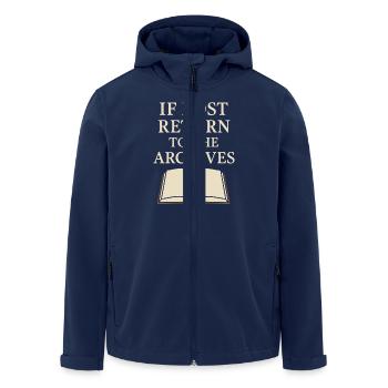 History Historian Humor Weird History History Nerd - Recycelte Männer Softshell-Jacke von Stanley/Stella - Navy - Vorne - AI Model Male 185 light (185cm)