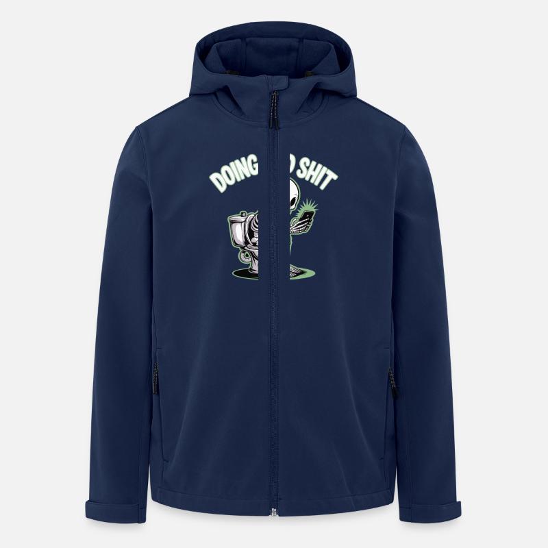 DOING DAD SHIT - Men’s Recycled Softshell Jacket by Stanley/Stella - navy