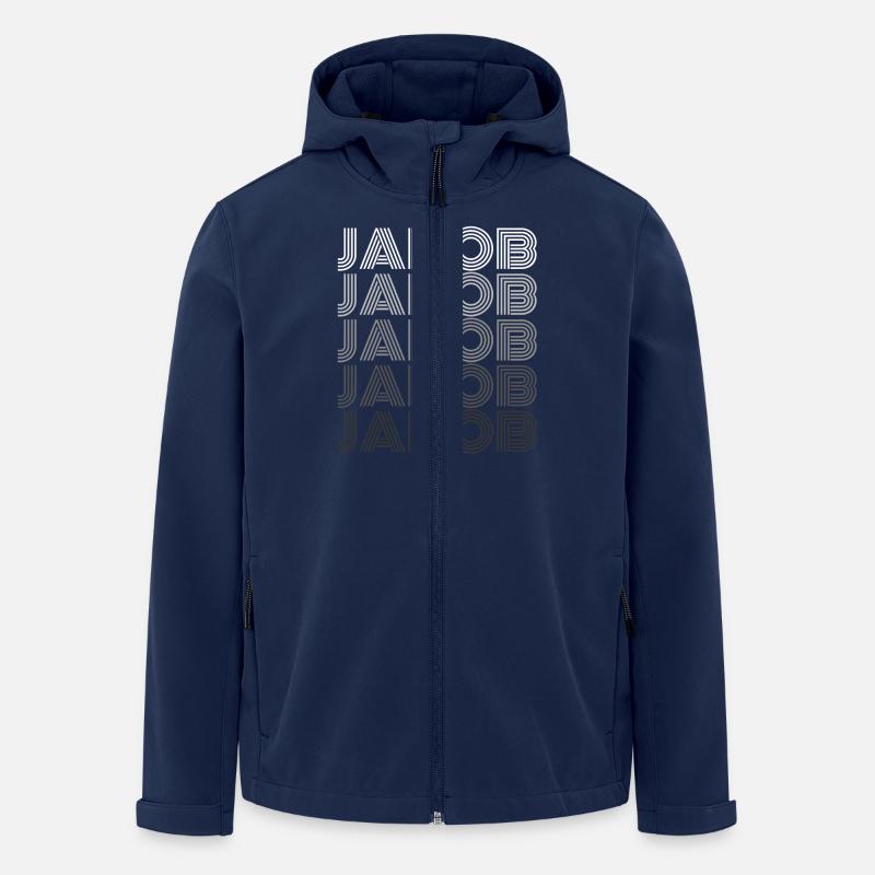 Jakob - Recycelte Männer Softshell-Jacke von Stanley/Stella - Navy