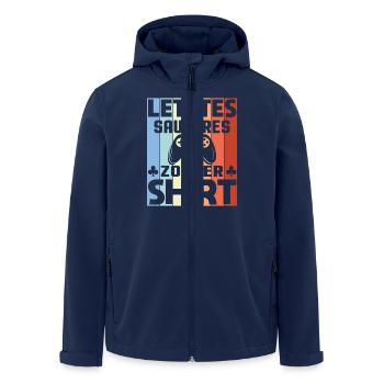 Zocken Gamer Gaming Zocker Controller Videospiele - Recycelte Männer Softshell-Jacke von Stanley/Stella - Navy - Vorne - AI Model Male 185 light (185cm)