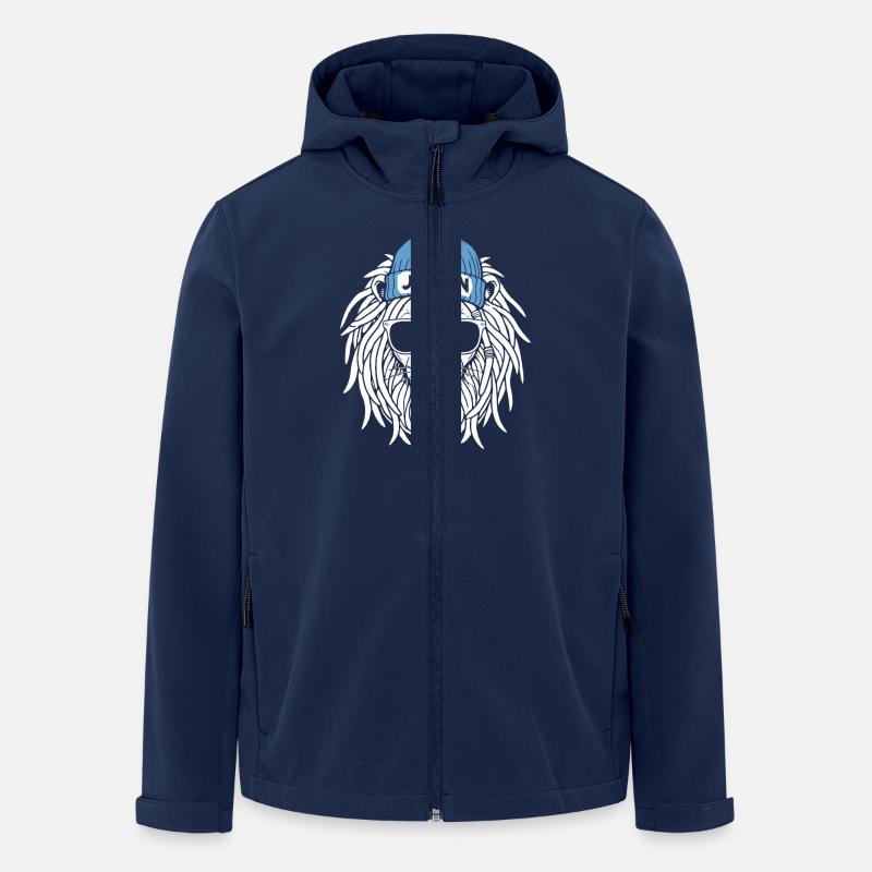 Löwe Jochen - Recycelte Männer Softshell-Jacke von Stanley/Stella - Navy