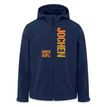 Jochen - Recycelte Männer Softshell-Jacke von Stanley/Stella - Navy - Vorne - AI Model Male 185 light (185cm)