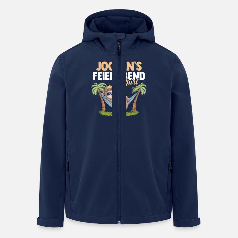 Faultier Jochen - Recycelte Männer Softshell-Jacke von Stanley/Stella - Navy