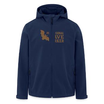 Spéléologie Science des grottes Spéléologie Etudiant Géologie - Veste softshell homme en polyester recyclé Stanley/Stella - marine - Devant - AI Model Male 185 light (185cm)