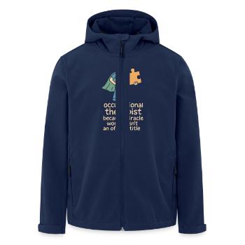 Occupational Therapist Ot Gift Healthcare Reha - Men’s Recycled Softshell Jacket by Stanley/Stella - navy - Front - AI Model Male 185 light (185cm)