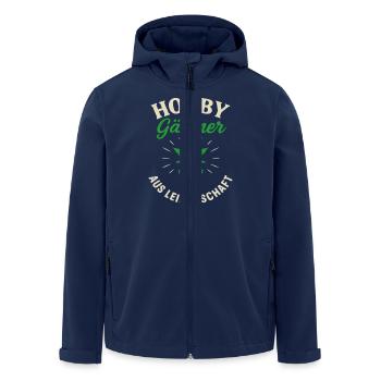 Hobby gardener with a passion for plants - Men’s Recycled Softshell Jacket by Stanley/Stella - navy - Front - AI Model Male 185 light (185cm)