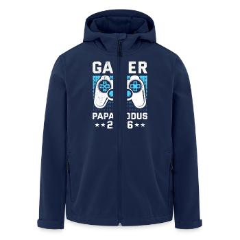 GAMER PAPA MODUS 2026 Vaterschaft Lustig - Recycelte Männer Softshell-Jacke von Stanley/Stella - Navy - Vorne - AI Model Male 185 light (185cm)