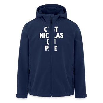 C'est Nicolas Qui Paie - Veste softshell homme en polyester recyclé Stanley/Stella - marine - Devant - AI Model Male 185 light (185cm)