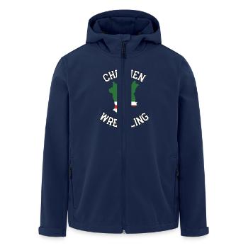 Chechen Wrestling - Recycelte Männer Softshell-Jacke von Stanley/Stella - Navy - Vorne - AI Model Male 185 light (185cm)