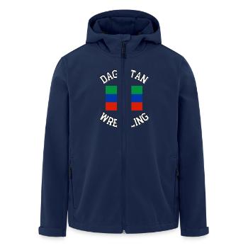 Dagestan Wrestling - Recycelte Männer Softshell-Jacke von Stanley/Stella - Navy - Vorne - AI Model Male 185 light (185cm)