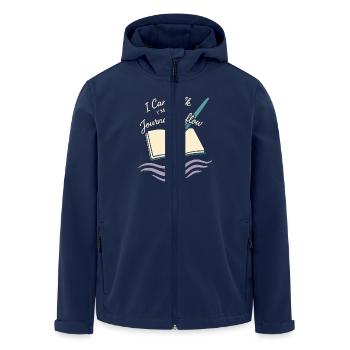 Gratitude Practice Journal Lover Emotional - Men’s Recycled Softshell Jacket by Stanley/Stella - navy - Front - AI Model Male 185 light (185cm)