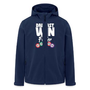 Bingo Event Perfekt Für Spieleabend - Recycelte Männer Softshell-Jacke von Stanley/Stella - Navy - Vorne - AI Model Male 185 light (185cm)