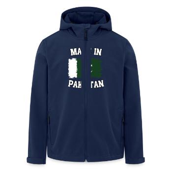 Fabriqué au Pakistan - Veste softshell homme en polyester recyclé Stanley/Stella - marine - Devant - AI Model Male 185 light (185cm)