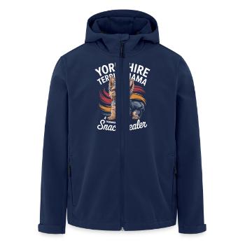 Yorkshire Mama, Legendary Snack Dealer - Men’s Recycled Softshell Jacket by Stanley/Stella - navy - Front - AI Model Male 185 light (185cm)