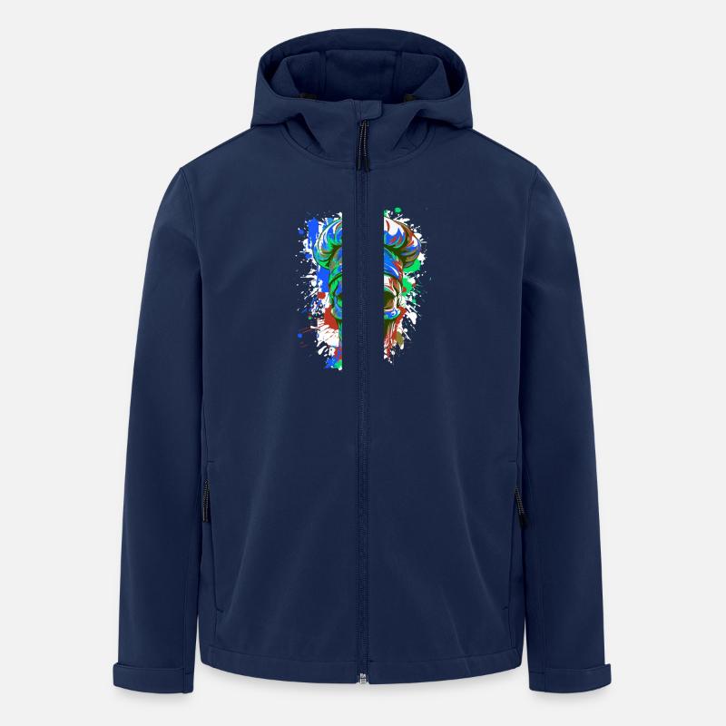 Chef Chef Skull - Men’s Recycled Softshell Jacket by Stanley/Stella - navy