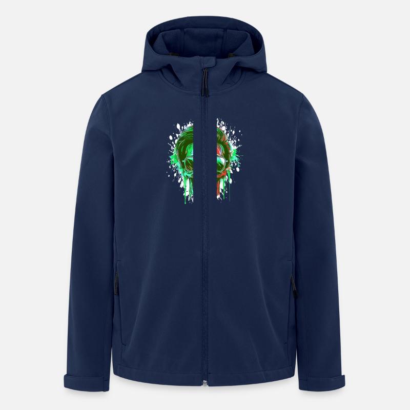 Party Skull - Men’s Recycled Softshell Jacket by Stanley/Stella - navy