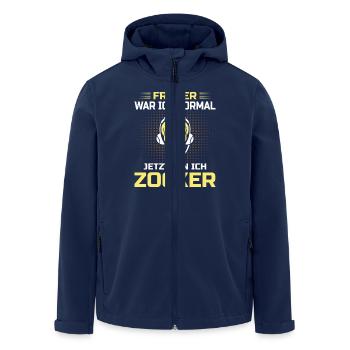 Zocken Gamer Gaming Zocker Controller Videospiele - Recycelte Männer Softshell-Jacke von Stanley/Stella - Navy - Vorne - AI Model Male 185 light (185cm)