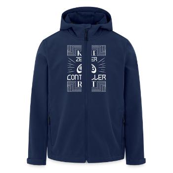 Zocken Gamer Gaming Zocker Controller Videospiele - Recycelte Männer Softshell-Jacke von Stanley/Stella - Navy - Vorne - AI Model Male 185 light (185cm)