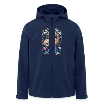 Back to school Sloth - Men’s Recycled Softshell Jacket by Stanley/Stella - navy - Front - AI Model Male 185 light (185cm)