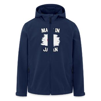 Made in Japan - Recycelte Männer Softshell-Jacke von Stanley/Stella - Navy - Vorne - AI Model Male 185 light (185cm)