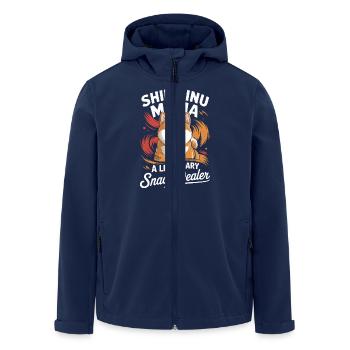 Shiba Inu Mama, Legendärer Snack-Dealer - Recycelte Männer Softshell-Jacke von Stanley/Stella - Navy - Vorne - AI Model Male 185 light (185cm)