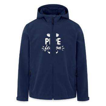 Almost Perfect Dad with Humor - Men’s Recycled Softshell Jacket by Stanley/Stella - navy - Front - AI Model Male 185 light (185cm)