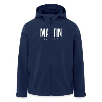 Martin Slovakia - Men’s Recycled Softshell Jacket by Stanley/Stella - navy - Front - AI Model Male 185 light (185cm)
