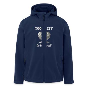 Salt Lover Sodium Dependent Nacl Meme - Men’s Recycled Softshell Jacket by Stanley/Stella - navy - Front - AI Model Male 185 light (185cm)