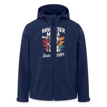 Havanese mom, legendary snack dealer - Men’s Recycled Softshell Jacket by Stanley/Stella - navy - Front - AI Model Male 185 light (185cm)