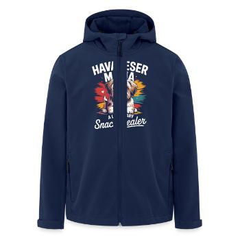 Havanese mom, legendary snack dealer - Men’s Recycled Softshell Jacket by Stanley/Stella - navy - Front - AI Model Male 185 light (185cm)