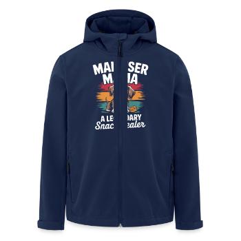 Malteser Mama, Legendary Snack Dealer - Men’s Recycled Softshell Jacket by Stanley/Stella - navy - Front - AI Model Male 185 light (185cm)