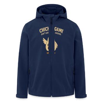 Chicken Game Don't Look At The Chicken - Recycelte Männer Softshell-Jacke von Stanley/Stella - Navy - Vorne - AI Model Male 185 light (185cm)