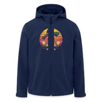 Cinco de Mayo Pumpkin - Men’s Recycled Softshell Jacket by Stanley/Stella - navy - Front - AI Model Male 185 light (185cm)