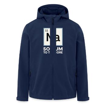 Salt Lover Sodium Dependent Nacl Meme - Men’s Recycled Softshell Jacket by Stanley/Stella - navy - Front - AI Model Male 185 light (185cm)