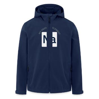 Salt Lover Sodium Dependent Nacl Meme - Men’s Recycled Softshell Jacket by Stanley/Stella - navy - Front - AI Model Male 185 light (185cm)