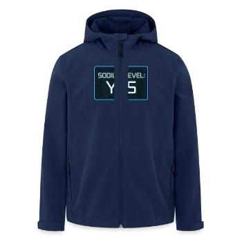 Salt Lover Sodium Dependent Nacl Meme - Men’s Recycled Softshell Jacket by Stanley/Stella - navy - Front - AI Model Male 185 light (185cm)