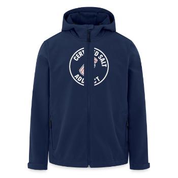 Salt Lover Sodium Dependent Nacl Meme - Men’s Recycled Softshell Jacket by Stanley/Stella - navy - Front - AI Model Male 185 light (185cm)