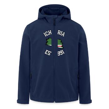 ICHKERIA EST.1991 - Veste softshell homme en polyester recyclé Stanley/Stella - marine - Devant - AI Model Male 185 light (185cm)